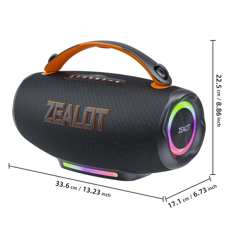 ZEALOT 100W ポータブルワイヤレススピーカー24000mAh H799beb5ae4b64dad9a75eda51071b