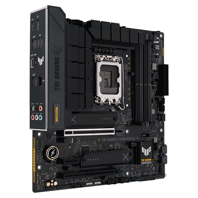 ASUS TUF GAMING B760M-PLUS D4 マザーボード、128GB DDR4メモリ対応