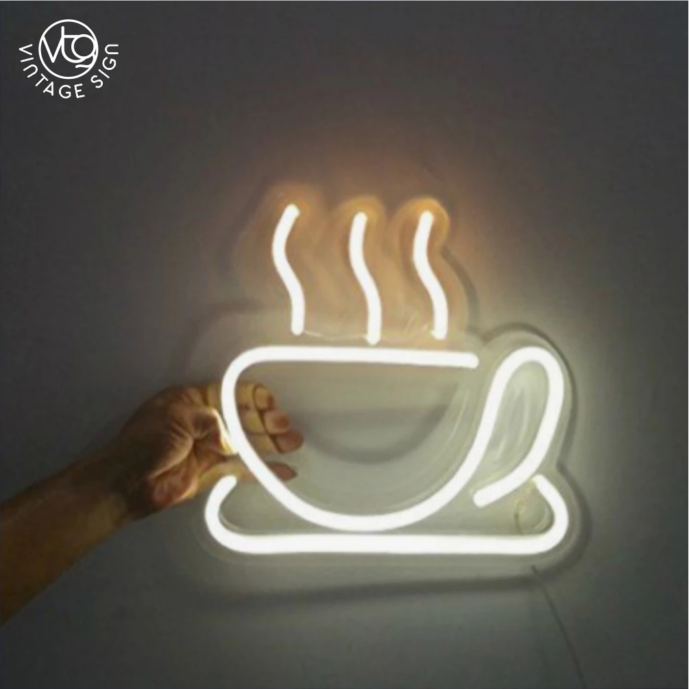 LED Neon Sign Custom Text Led Neon Signs Our Custom Could Be Installed on Wall or Hanging for Coffee Shop