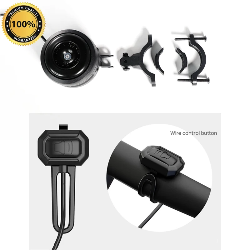 X-TIGER Campanello elettrico per bicicletta Corno di ricarica USB per bici MTB Anello di sicurezza per avvertimento per mountain bike Campanello impermeabile Accessori per ciclismo  18