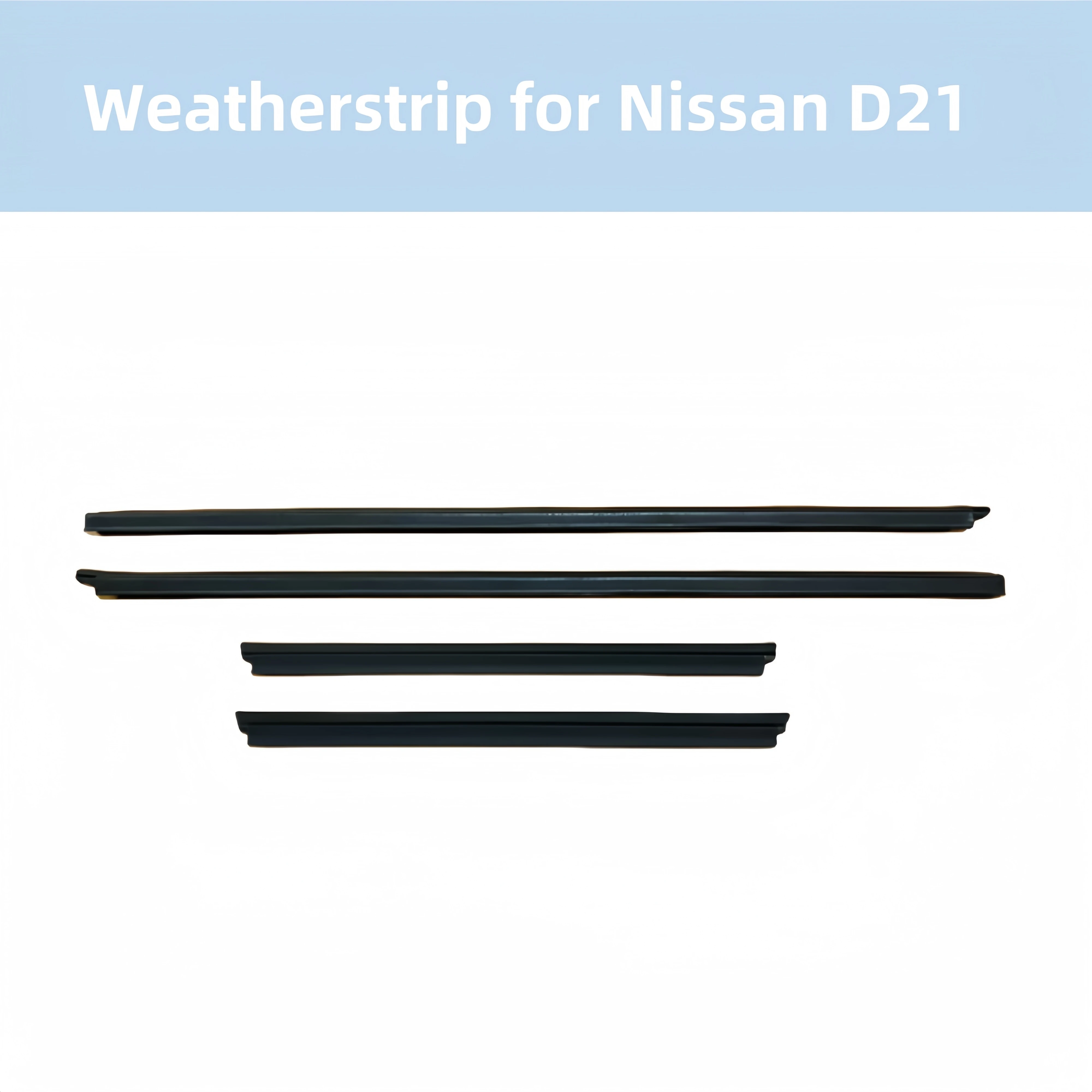86-97 for Nissan Navara D21 door window glass run channel felt weatherstrip seal