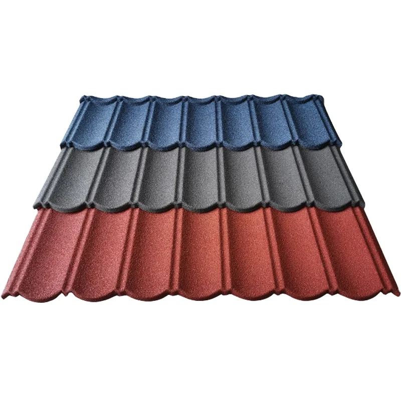 Building Roofing Materials German Technology Lightweight Insulated Colorful Stone Coated Metal Roof Tiles