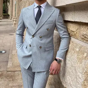 Haute Couture Double-Breasted Tuxedo Groom Suit Multi-Color Blazers for Spring/Fall Plus Size Breathable Waterproof Children