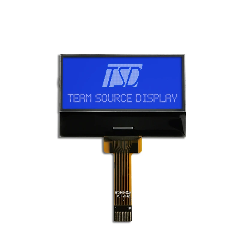 128x48 Dots Resolution FSTN HTN STN TN UC1601S Driver IC COG COB Monochrome Display Segment LCD Display Character LCD Module