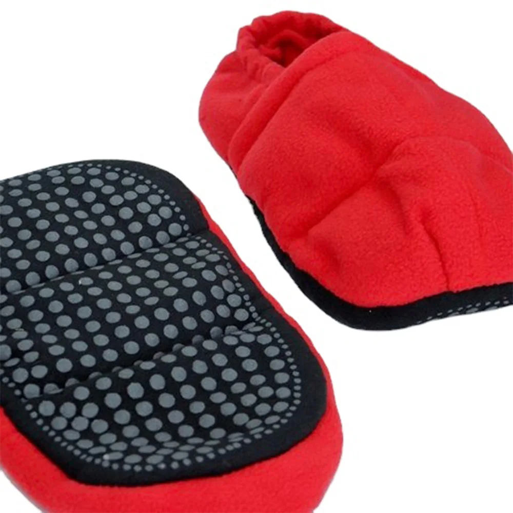 Customised Relaxing Foot Care Flaxseed Microwaveable Heated Shoes Anti-slip Moist Warm Slippers