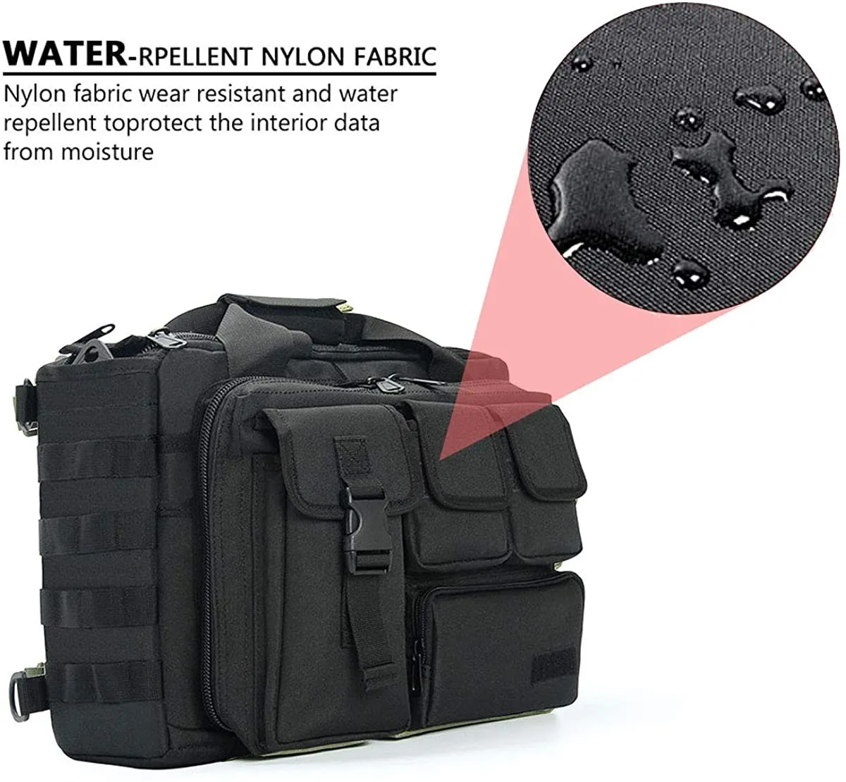 Oleaderbag Assault Briefcase 15.6 Inch Men's Practical Laptop Messenger Bao Gong Briefcase