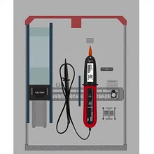 VA6817B Digital Multifunction Voltage Tester Test Pencil LCD Display AC DC 600V 1% Accuracy Voltage Resistor Continuity Test