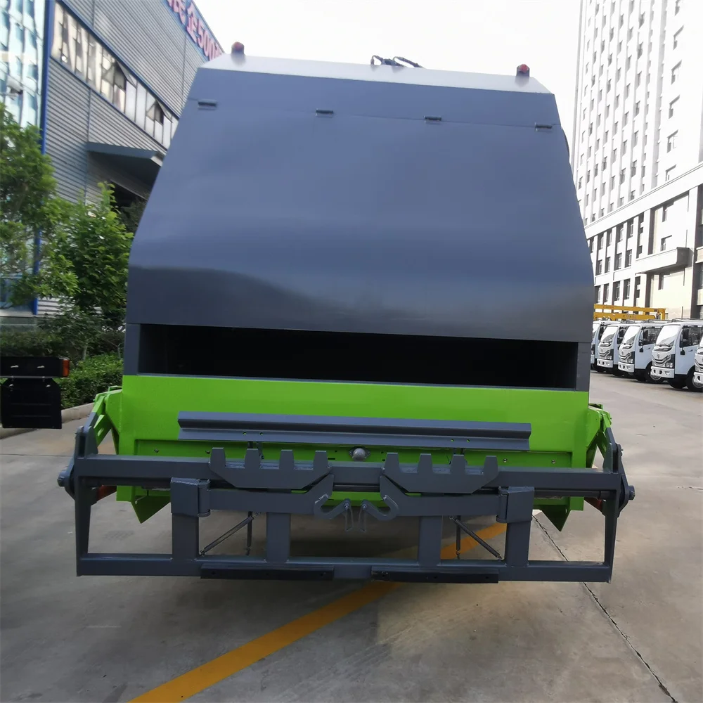 Oem Low Price Side Loading Tractores 4x2 Garbage Compactor Truck ISUZU  14M3  Garbage Truck