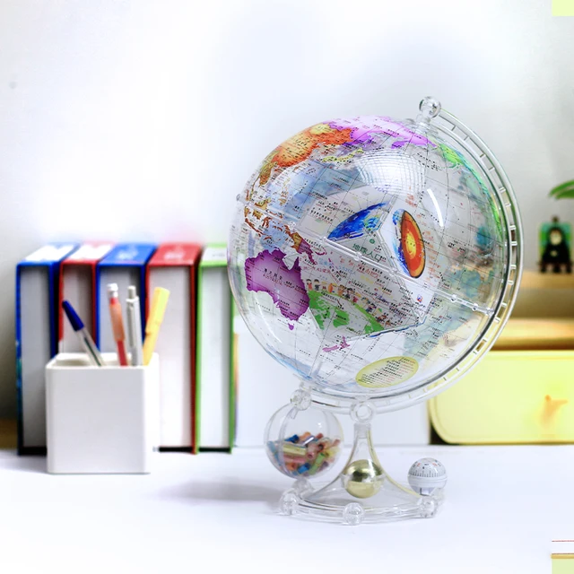 Wellfun Christmas Gift Inverted earth Globe Luxury Novelty Gifts Decor Colour Globe Earth