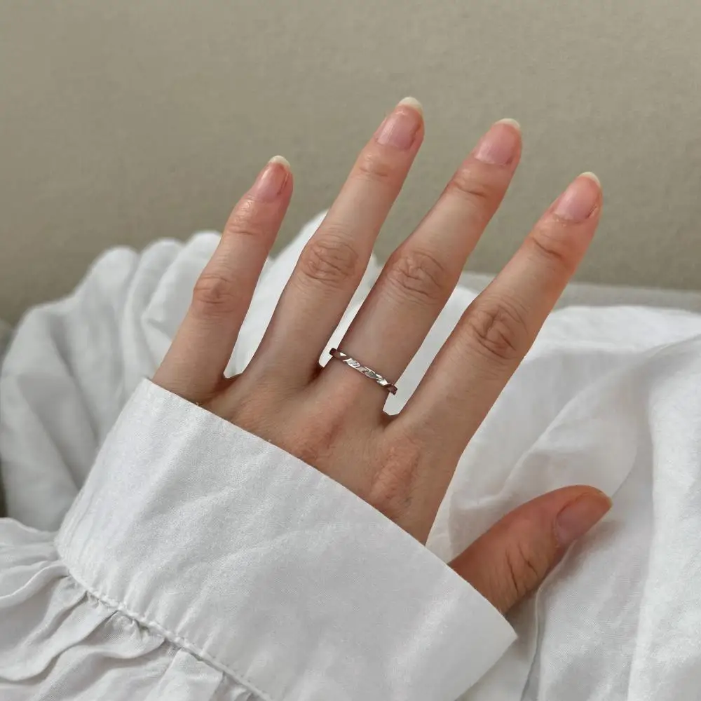 KAKODIY High Quality Boutique Jewelry for Women Wedding Open Adjustable 925 Sterling Silver Irregular Ring detail 8