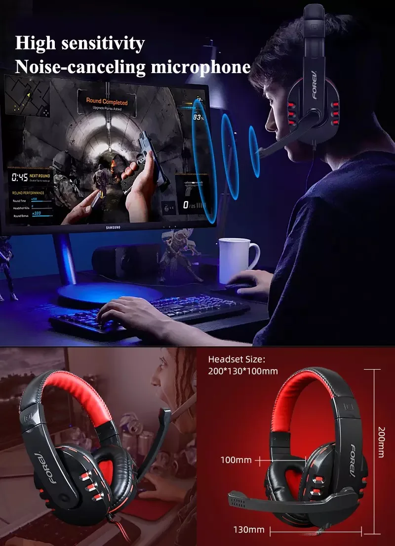 Amazons Hot Fvq809 Keyboard Mouse Headset Mouse Pad Fourpiece Set