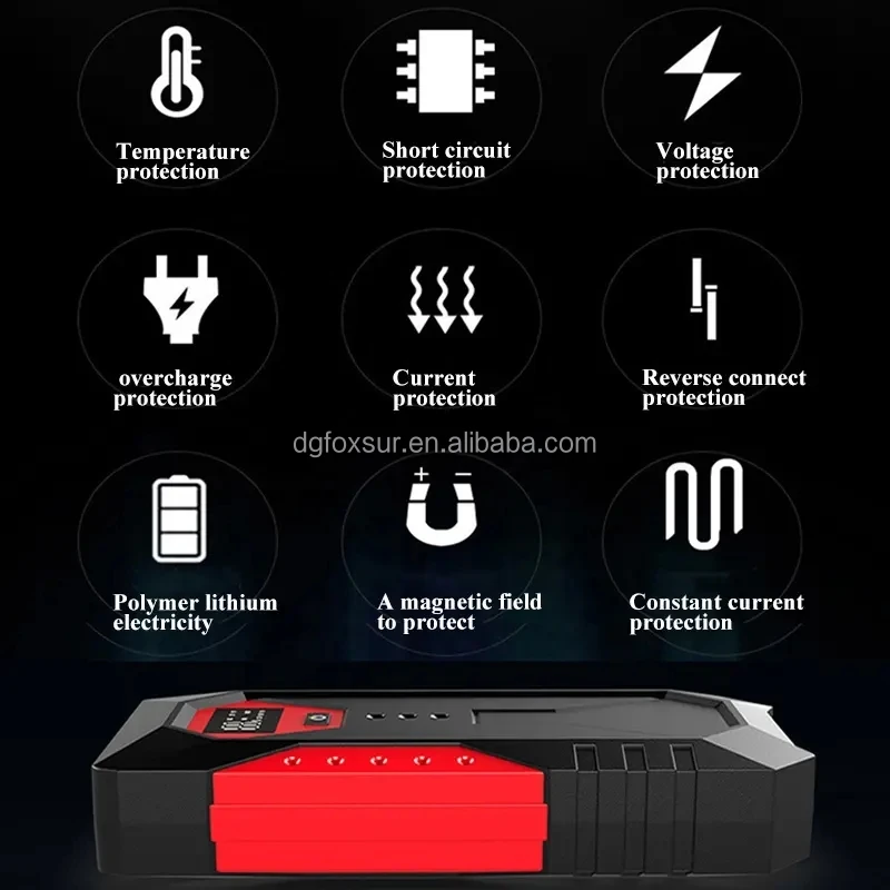 Portable Car Jump Starter 12000mAh Power Bank, Professional Manufacturer Lithium Battery 600A Emergency Powerbank