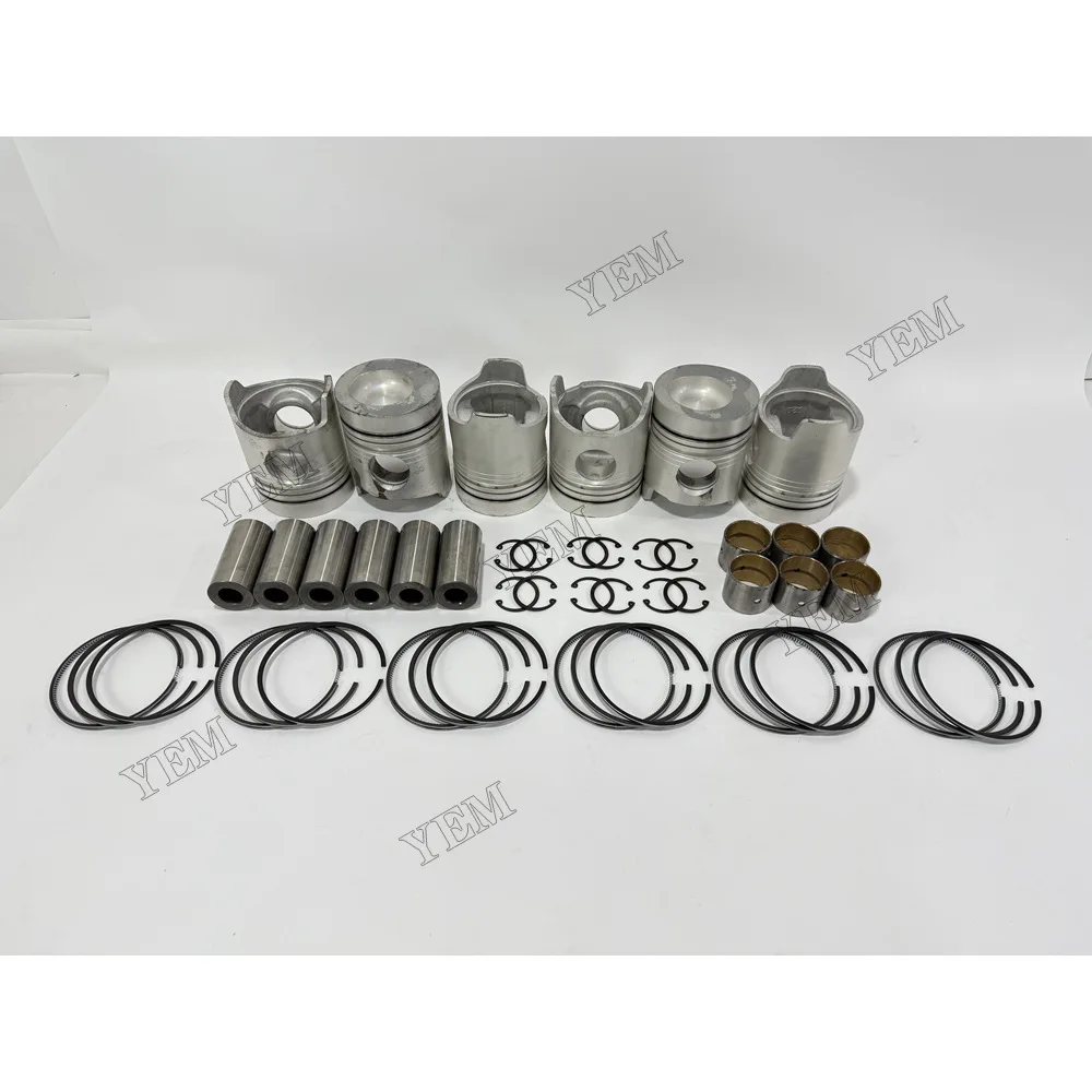 Piston and Rings for Mitsubishi 6D20 Machinery Engine Spare Parts