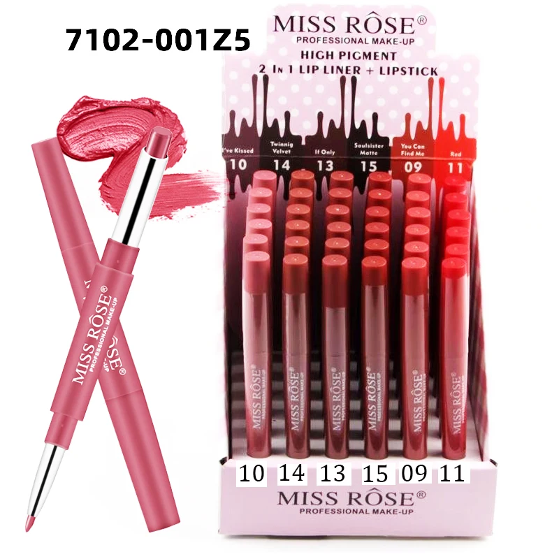 miss rose 2 in 1 lipstick shades