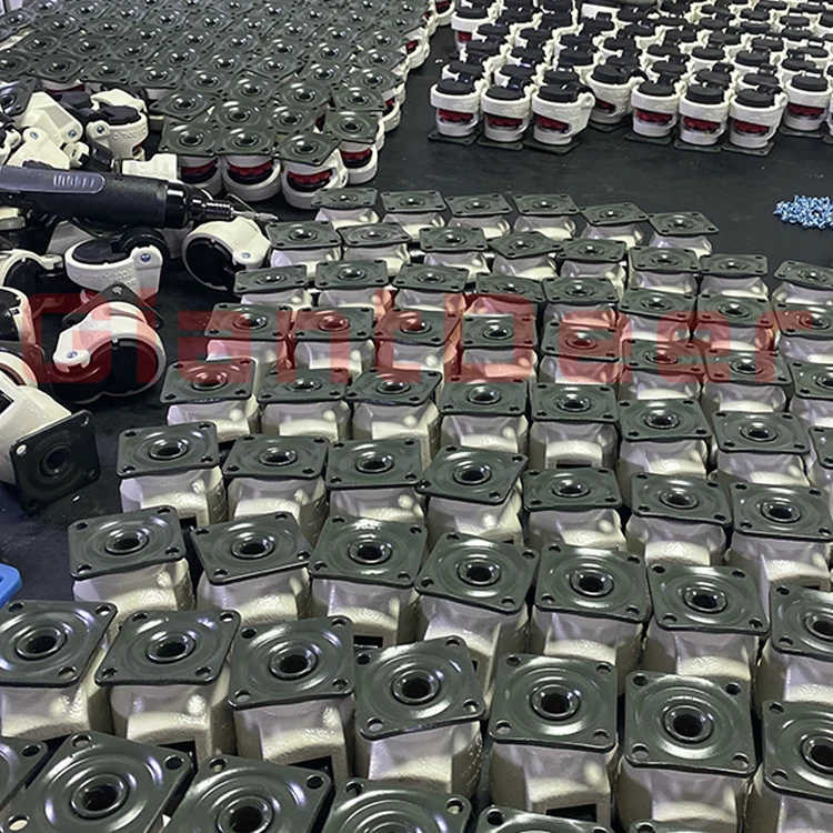 Factory Price Top Plate Industrial Leveling Nylon Feet Height Adjustable Caster Wheels