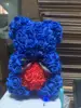 Cuore rosso orso blu reale