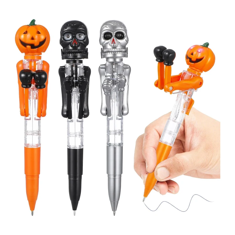 SEWACC Lot 20 Stylos Bille Forme Os Colonne Vertébrale - Stylos Drôles Halloween, Squelette Doigt, Idéal Infirmières, Fêtes & Cadeaux Fun