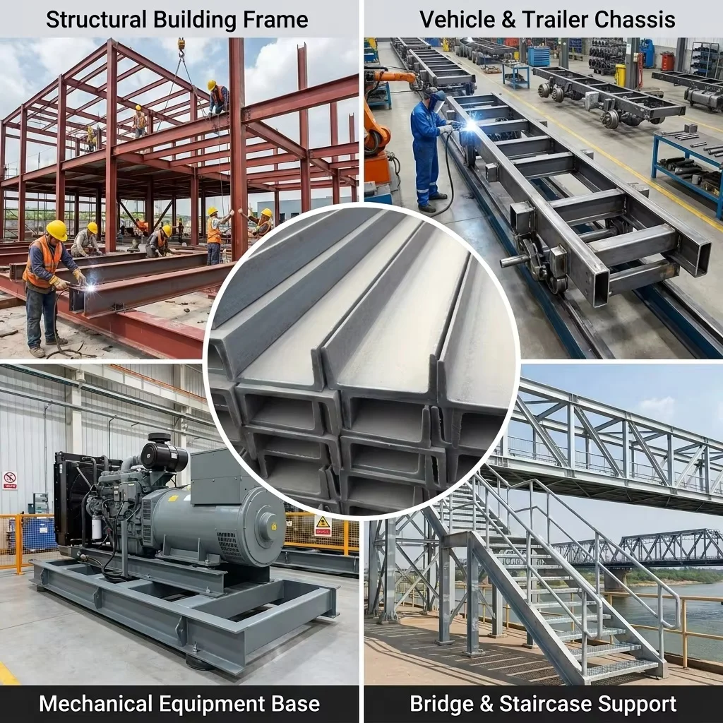 High Strength S355 Hot Rolled Steel Channel 160x65x8.5mm for Truck Chassis Factory Price