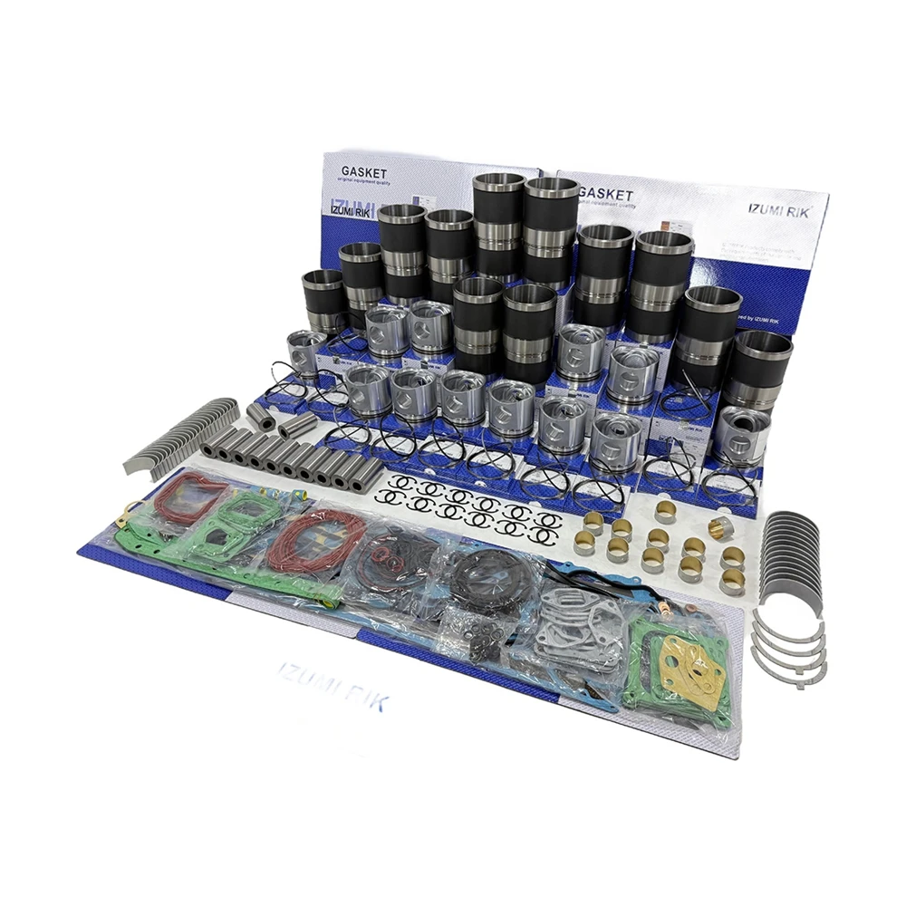IZUMI RIK for Yanmar 12AYM-EST 12AY-ET 12AYM-WET 12AYM-WGT 12AY Rebuild Kit with Overhaul Kit Bearing with Thrust Washer