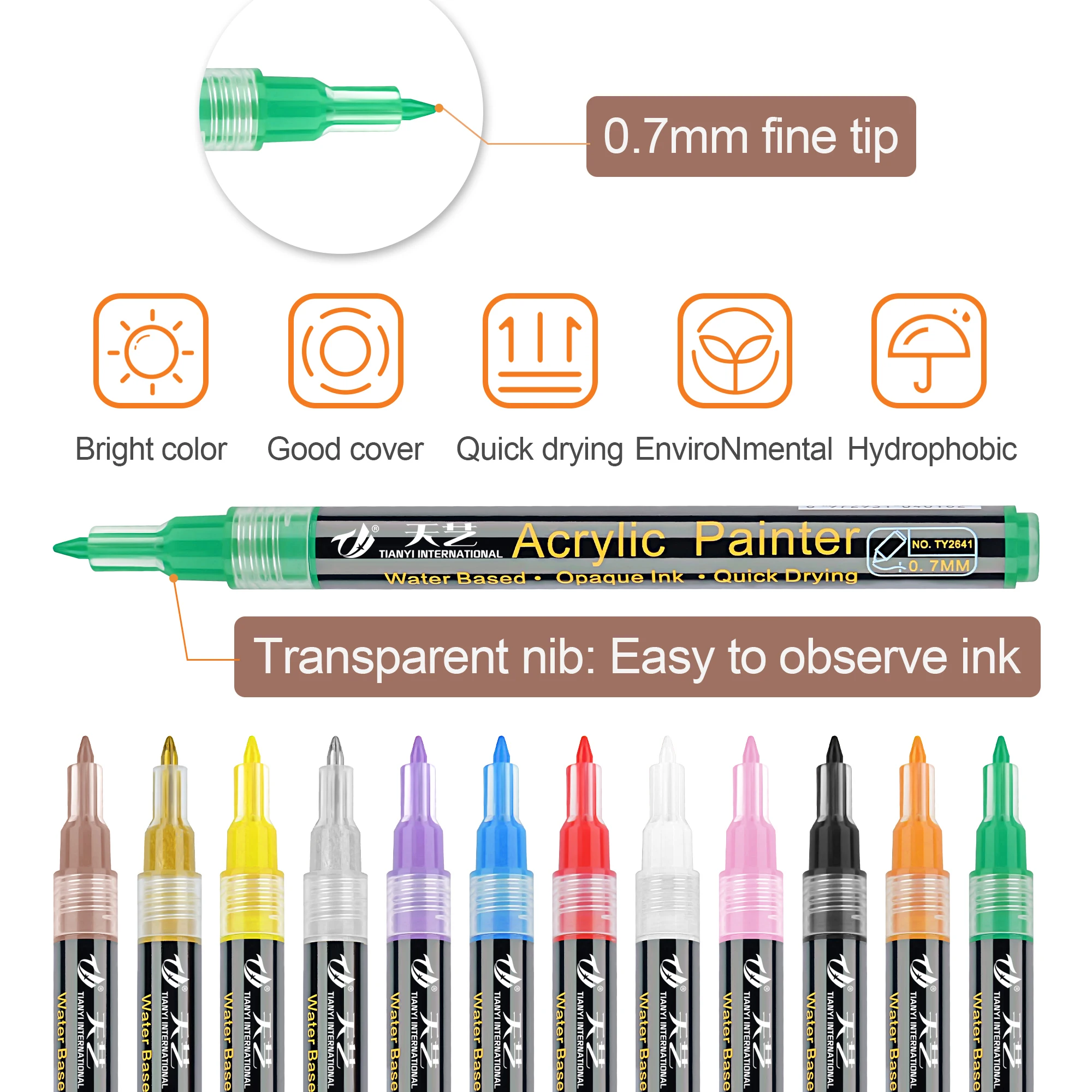 アクリルマーカー Amazon | Shuttle Art アクリルマーカー メタリックカラーペン