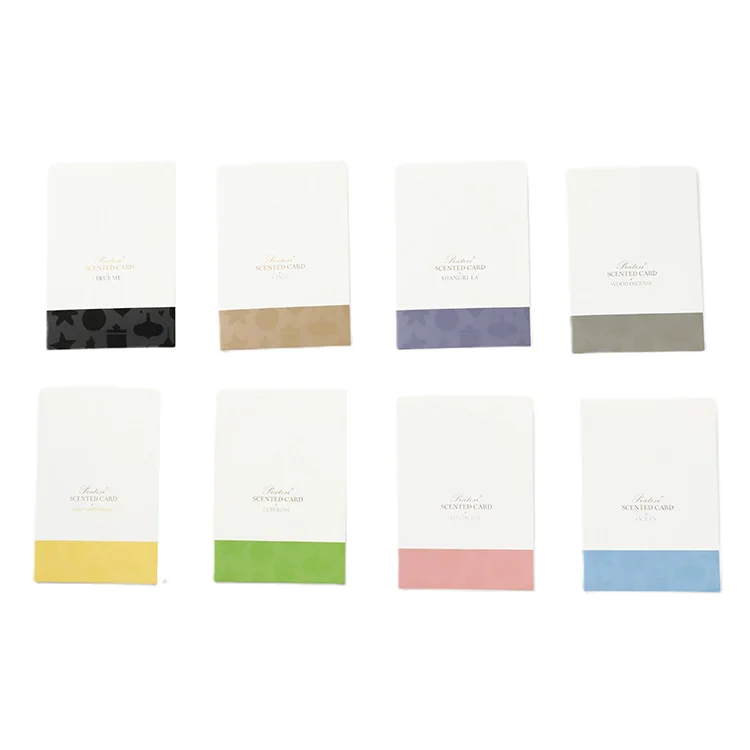 Custom Different Shape Scented Plastic Fragrance Cards Hanging Car air Freshener Gel Silicon Scented Perfume Cards