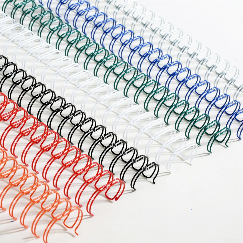 1/4"-1 1/2" Metal Spiral Book Binding Double Ring Wire O for A4A5 NoteBook and Calendars