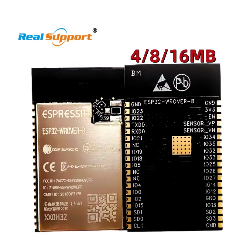 原装esp32-wrover-b-n4r8 Esp32-wrover-b 4mb Esp32-wrover贴片模块esp32-d0wd 3 ...