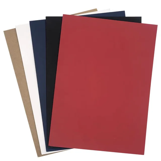 Customizable A4 Hardcover Certificate Folder Green Cardboard Specialty Paper with Custom Logo Print Filing Product