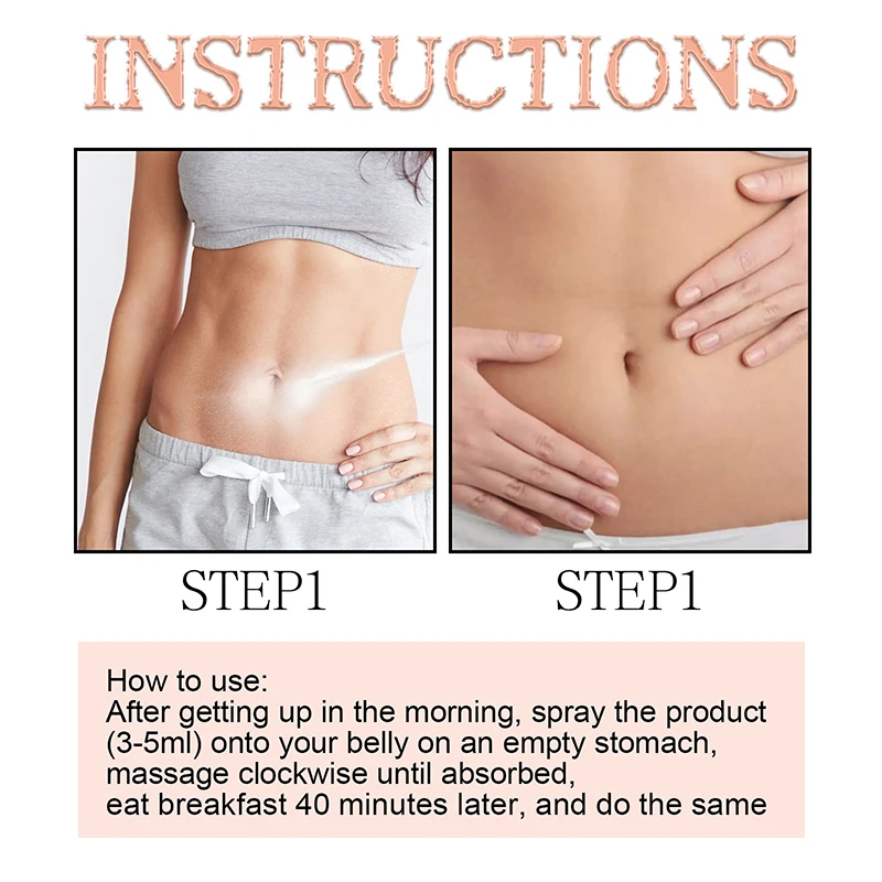 oem odm  herbal 7 days extract weight loss slimming spray fat burning for adults
