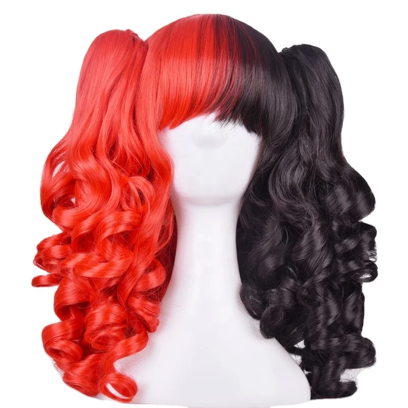 100 Heat Resistant Half Red And Half Black Synthetic Hair Body Wave Short Bob Wigs Buy Short Bob Wigs Body Wave Synthetic Hair Half Red And Half Black Synthetic Hair Product On Alibaba Com