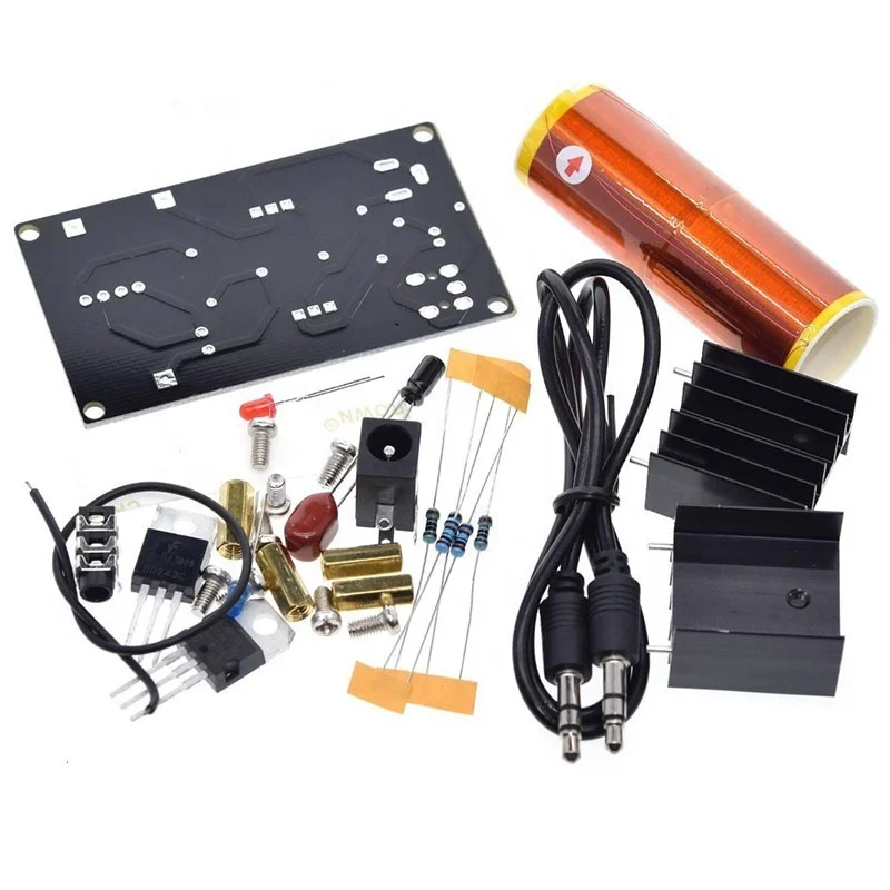 Mini Tesla Coil Plasma Speaker Electronic Kit 15W DIY Kits 