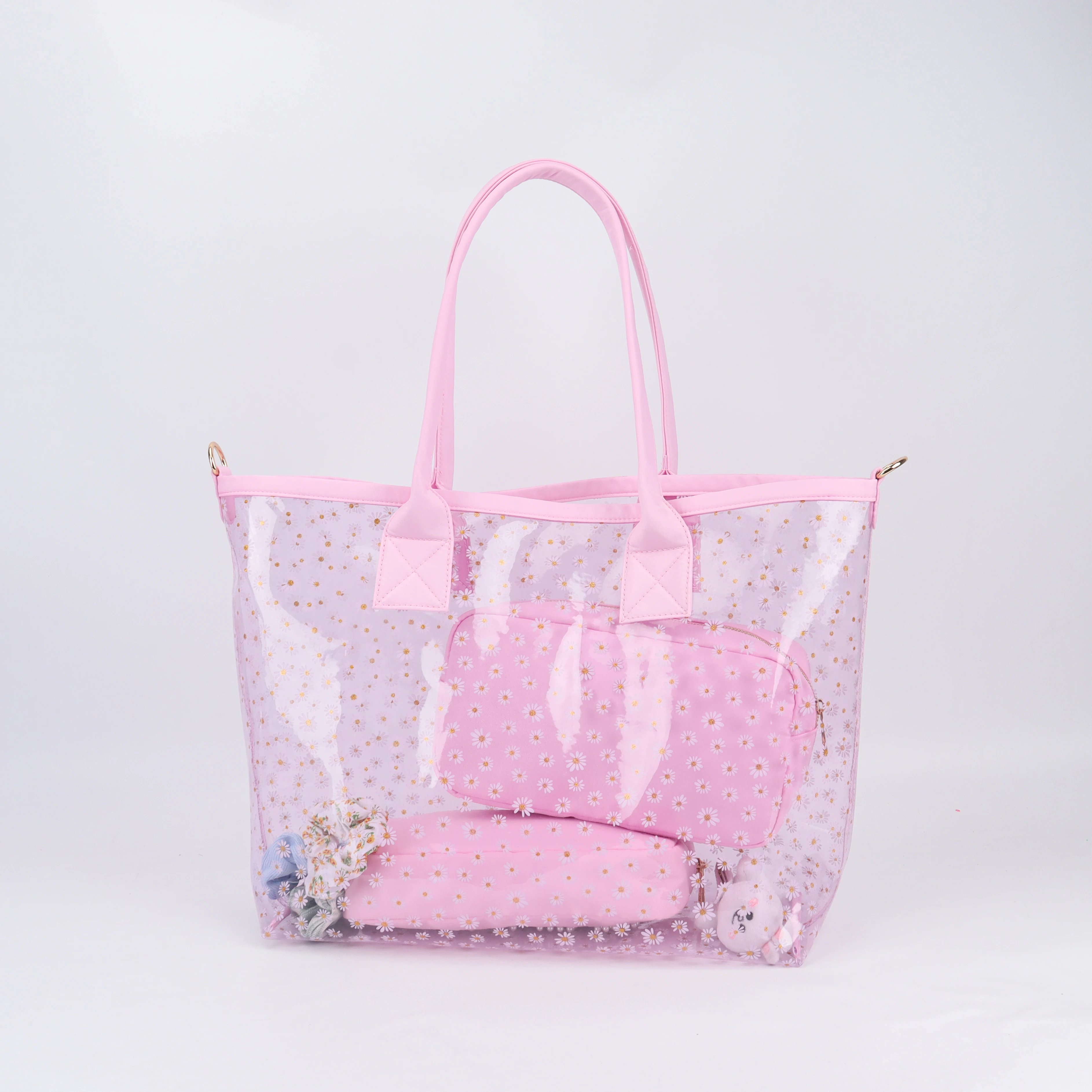 Polka Dot Cute Clear Tote Bags 2024 Love Clear Tote Bag Summer