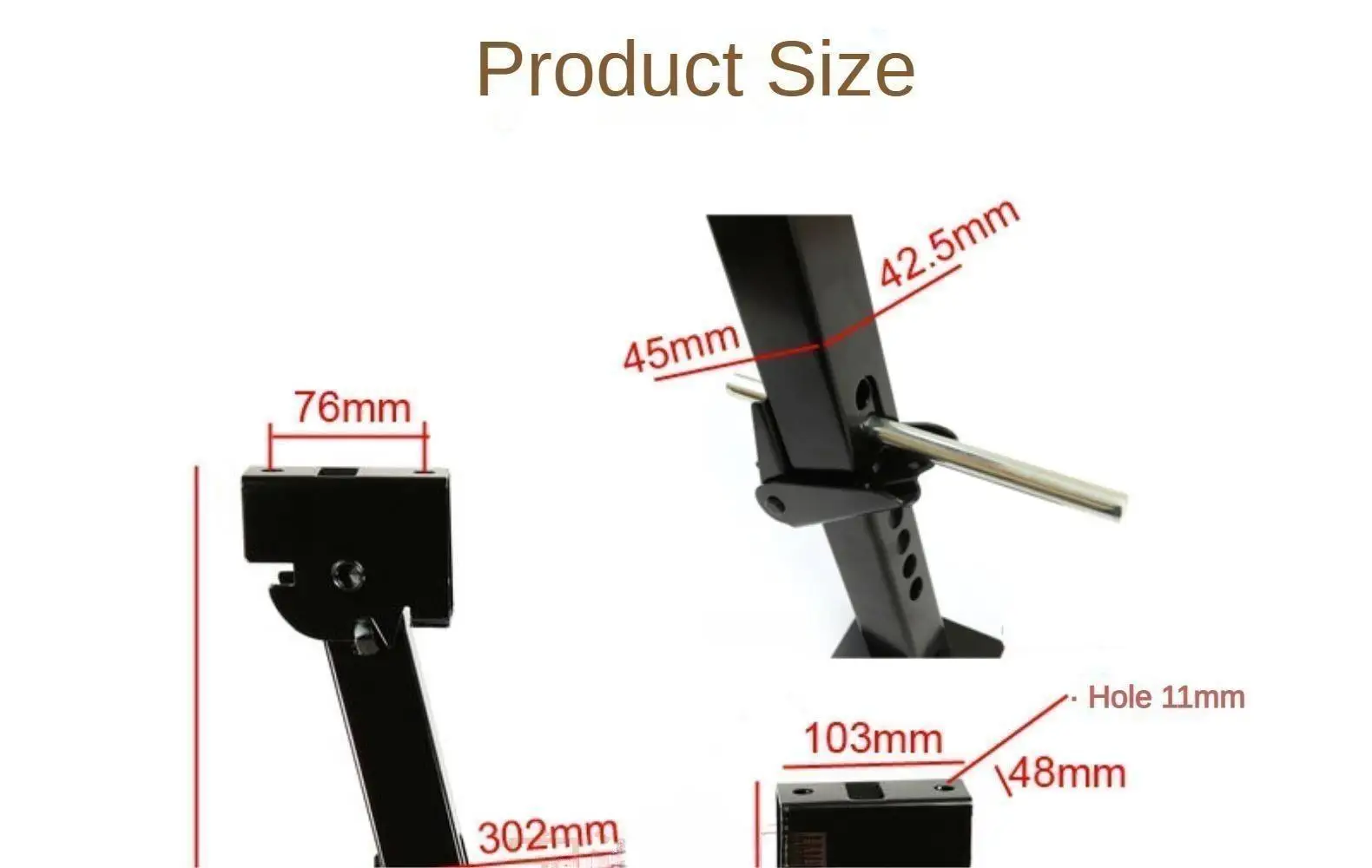 Set Of 2 Trailer Stabilizer Leveling Jacks Folding