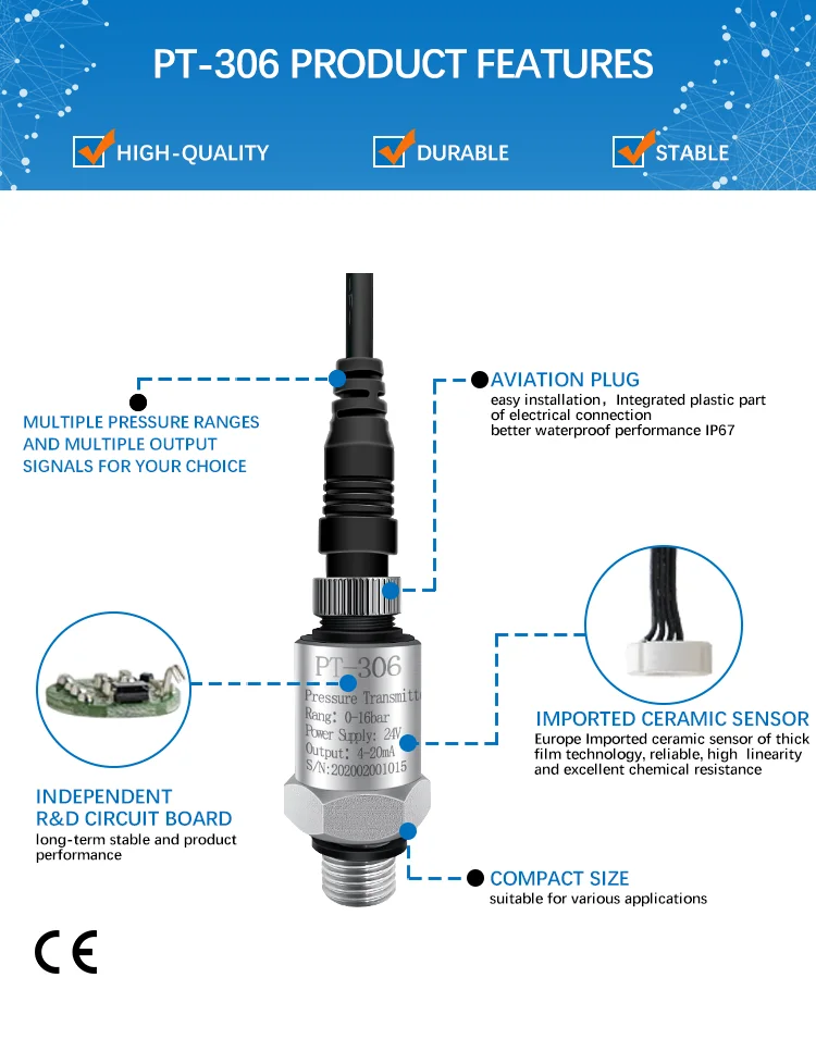 Ould Pt 306 4 20ma Pressure Sensors Transmitter Pressure Measuring Instruments Manufacturer 0964