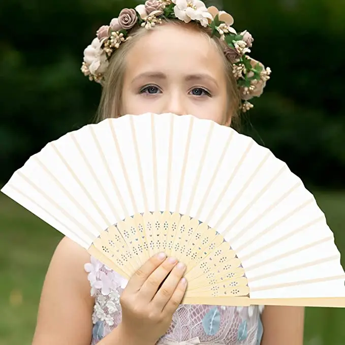 WERWAES 6Pcs Folding Fan With Custom Photo Handheld Personalised Fans For Wedding Dancing Saloon Cosplay Party Props Decorative Folding Fans