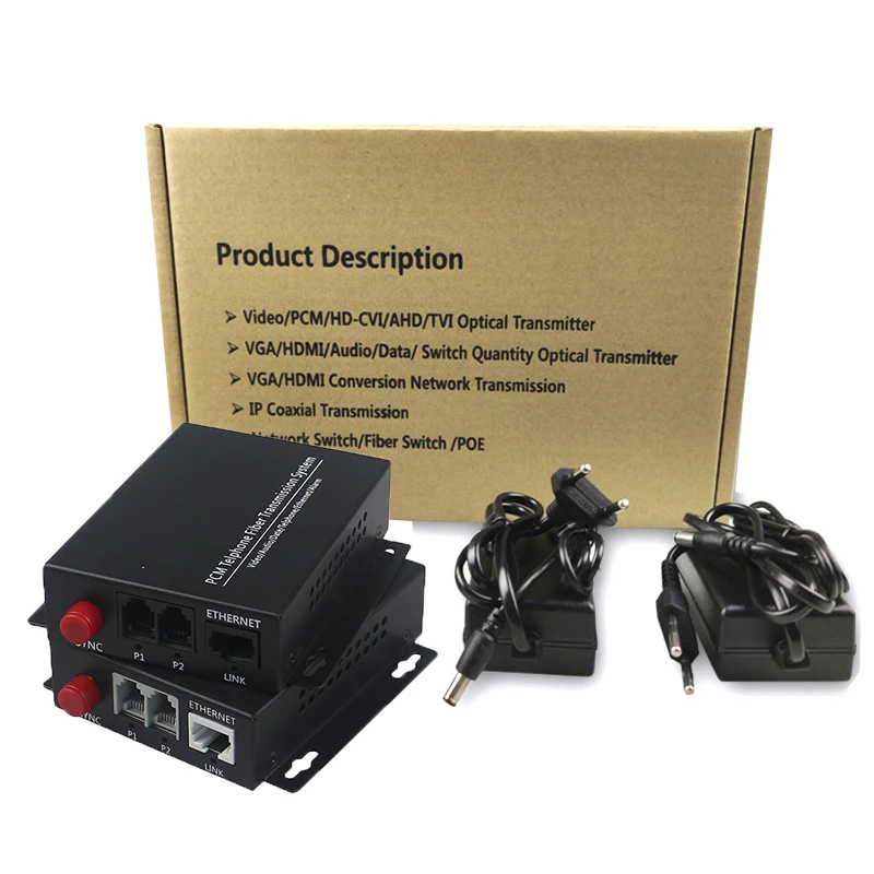 Fxs Fxo Voice Over Fiber Optical Multiplexer Pots (rj11) Phone Line