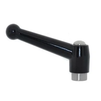 Custom Ball Style female thread Adjustable L Handle Clamping Lever with stainless steel Tapped Insert