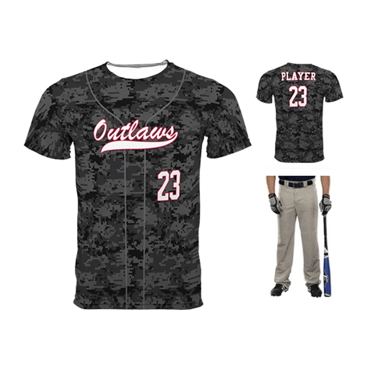 Custom Baseball Uniform Fabric Design Baseball T Shirt All Series Team