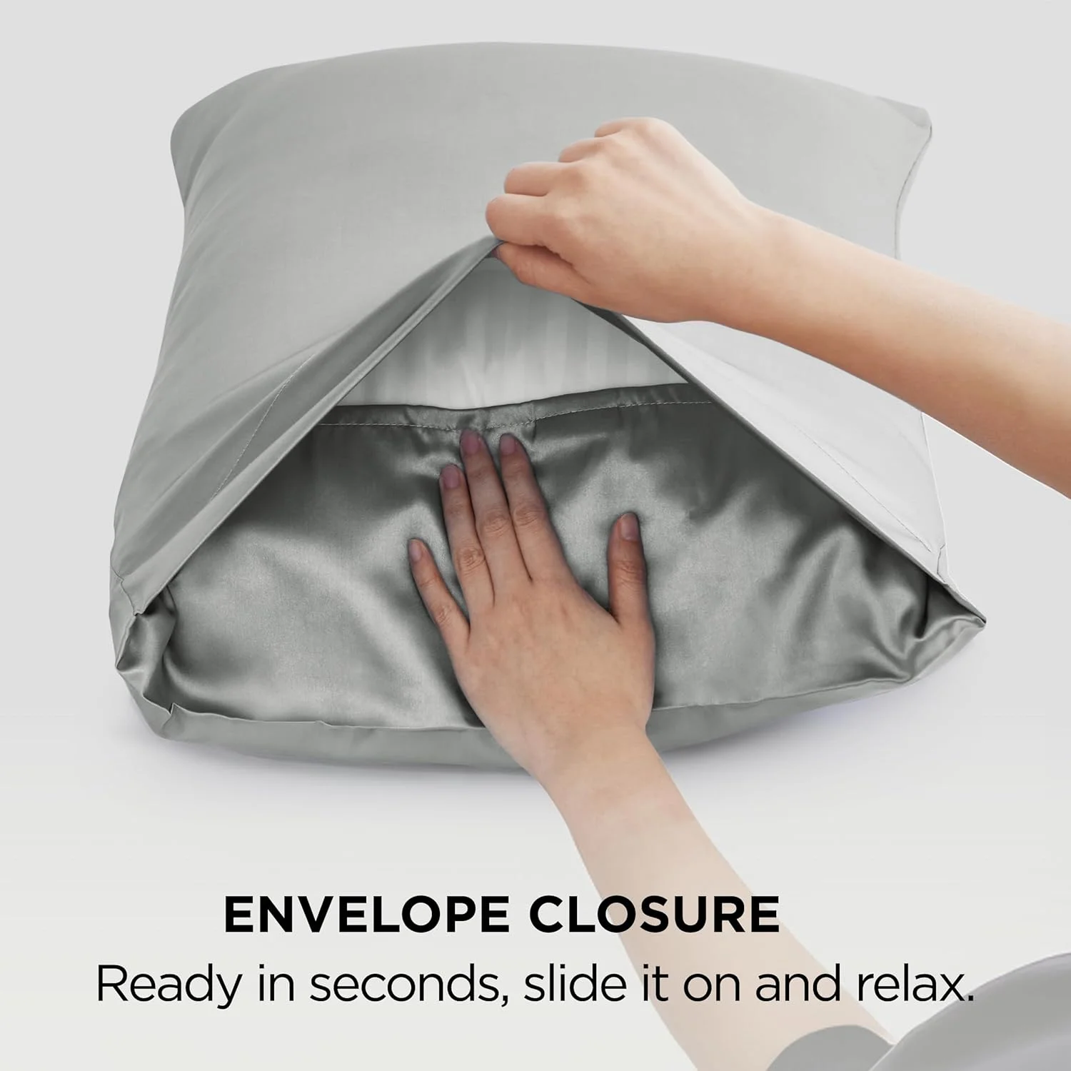 Custom 22 Momme 6A Grade 100% Mulberry Silk Pillowcase Silk Pillow Case Gift Set manufacture