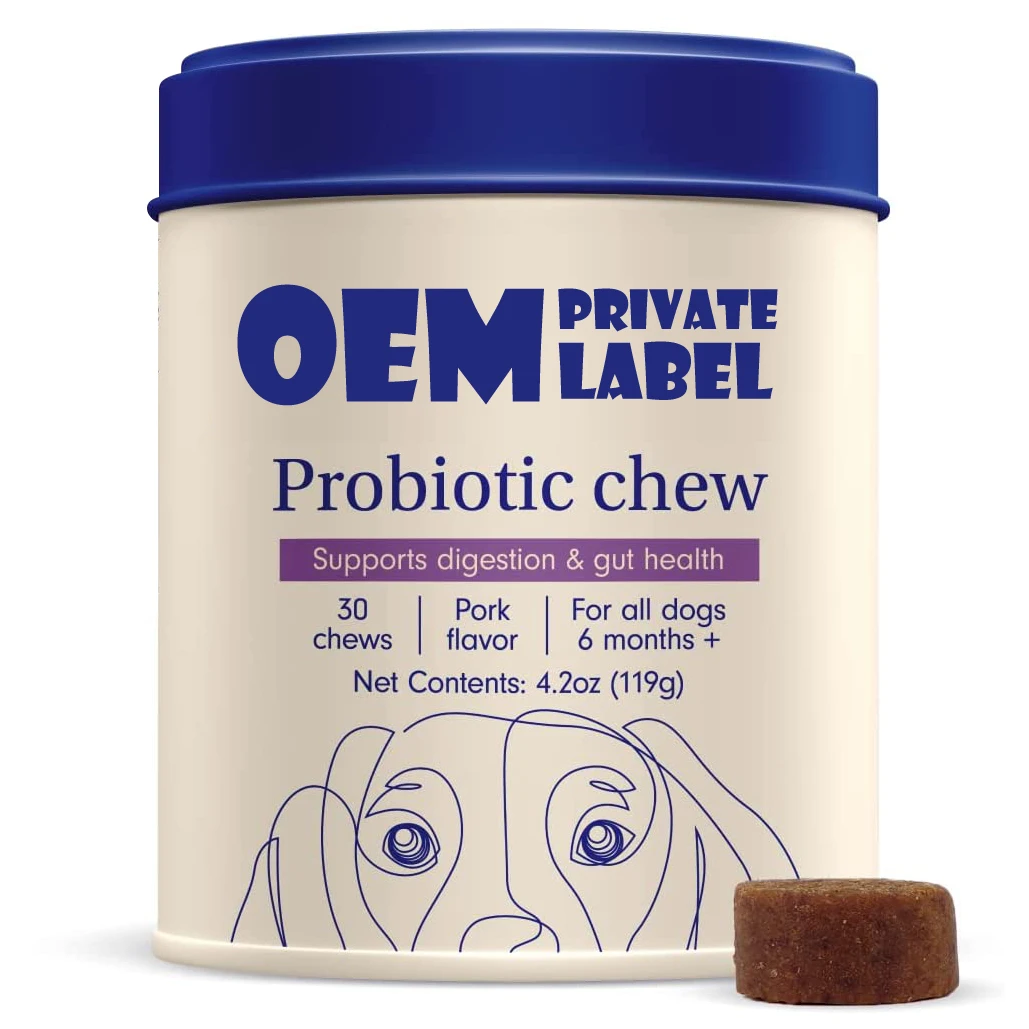 Oem Odm Organic Dogs Probiotic Chews Dog Probiotics For Gut Health