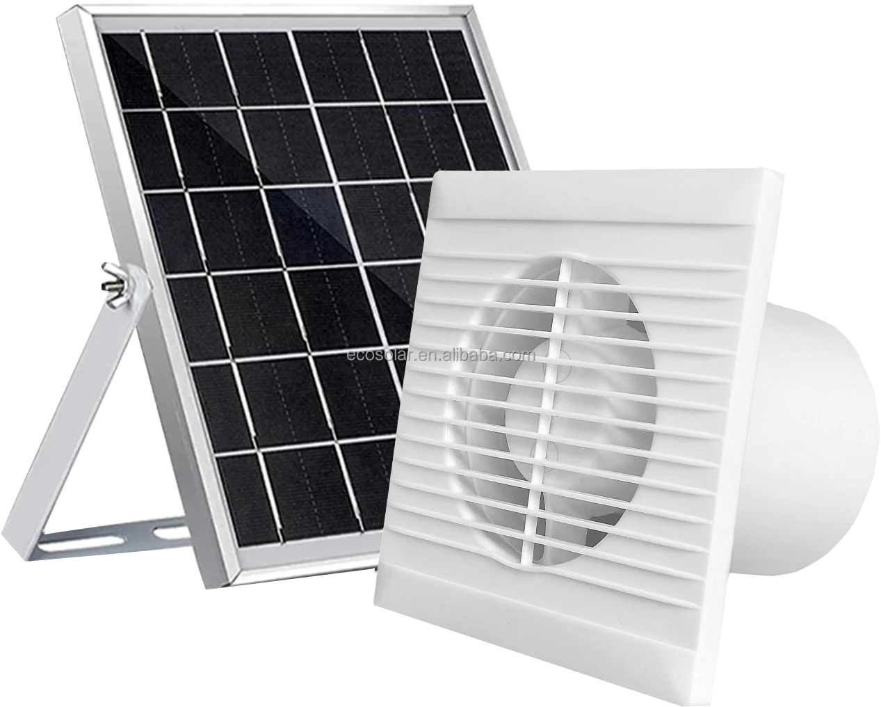 New 2024 Portable Solar Powered Window Ventilation Fan Exhaust for ...