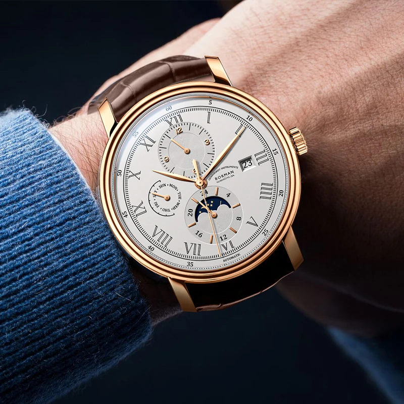 Borman nueva moda premium relojes automáticos de etiqueta privada