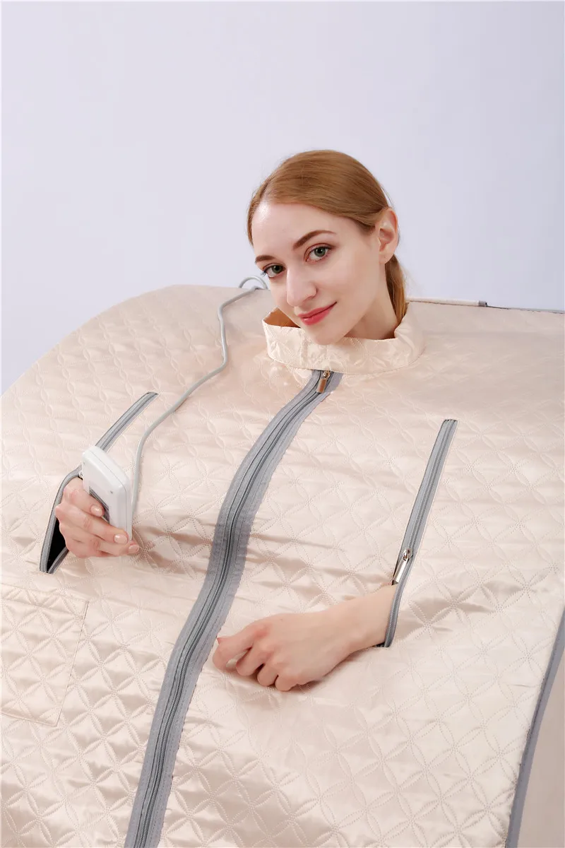 Modern One-Person Dry Far Infrared Sauna Acrylic Stainless Steel 304 4 Heaters Transom Windows Computer Control Panel Durable