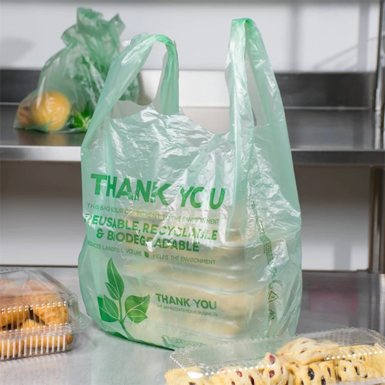 Carry Bag Plastico Oxo Biodegradable Oxo-bolsas De Plástico