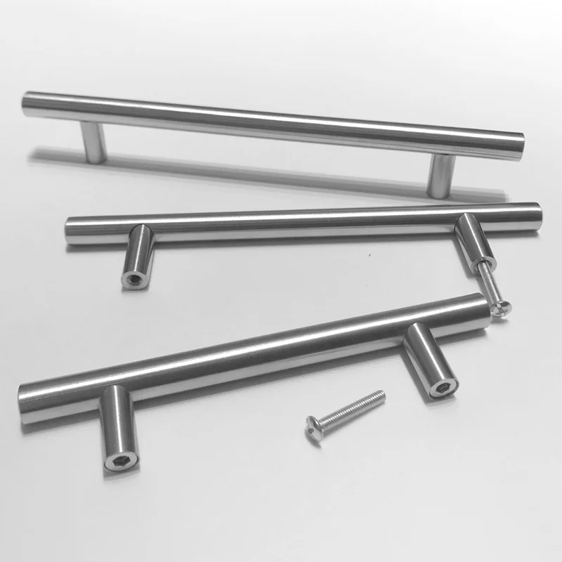 Wholesale Textured Modern Kitchen Handles Drawer Pulls T Bar