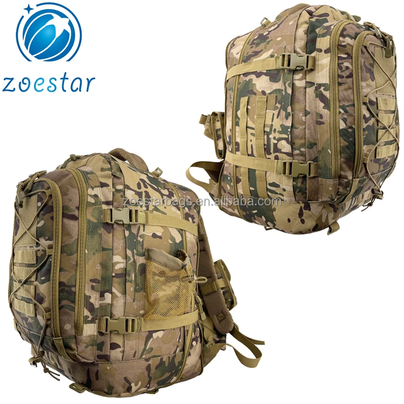 Multi- Purpose Expandable 40-60L Outdoor Sports Camo Bug Out Bag 3 Day Rucksack Tactical Gear Backpack Bag supplier