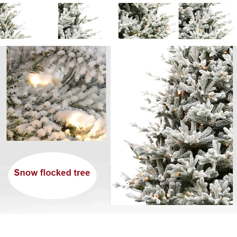 Helen Artificial Realistic Towering Flocking Christmas Tree,Suitable