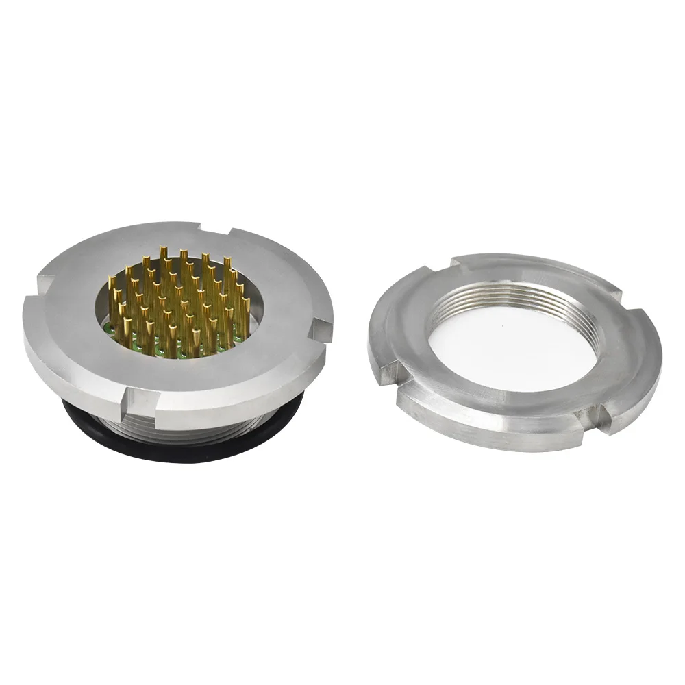Customized Glass Sintered BM Hermetic Connector Gas-proof Connector 37 Pin High Voltage Kovar Contacts Plug