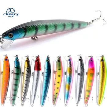 CHEERY the Brave ABS Live Bait Fishing Floating Minnow Bait 9.5Cm/8.5G with Hooks Bass Sea Fishing – Minnow – view 2