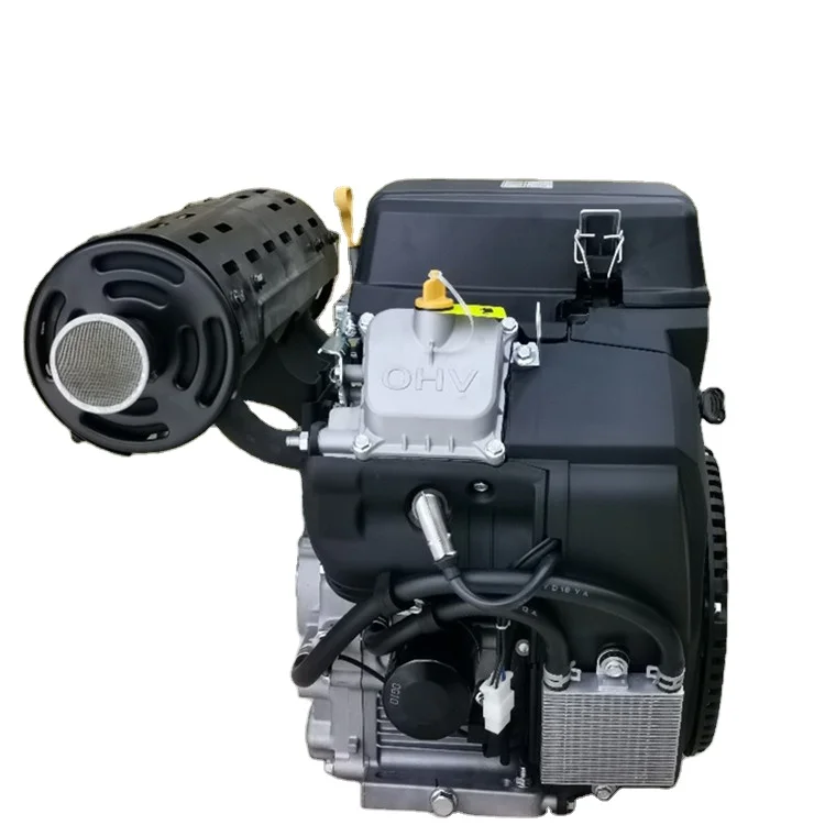 LONCIN 764CC LC2V80FD Electric Start Gasoline Engine - 27HP Air